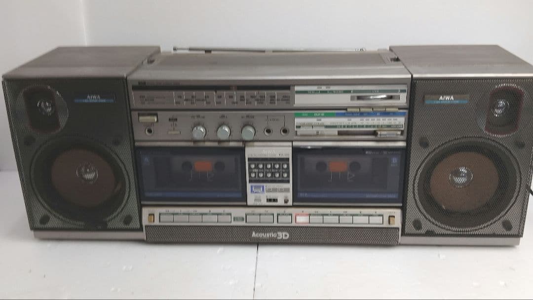 AIWA CA-W2 昭和 レトロ ラジカセ オーディオ機器 ラジオ カセット