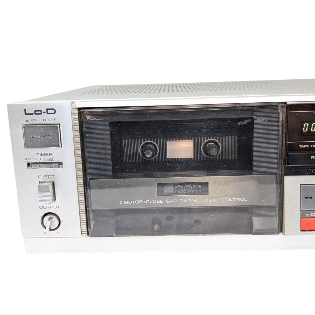 80年代の風格漂うデザイン。Lo-D D-88 カセットデッキ 現状品。