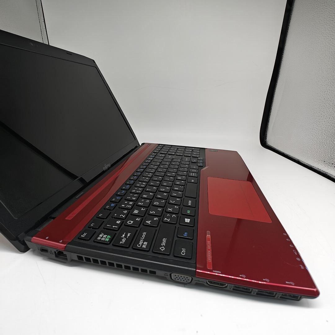 【富士通】AH53 爆速i7 SSD512GB 16GB レッド ノートPC