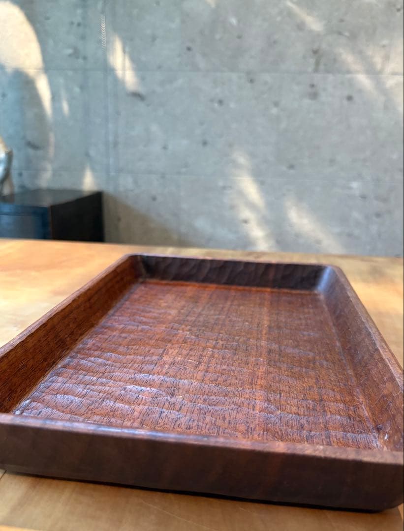 三谷龍二　トレイ　盆　角盆　トレー　皿　器　木工　作家