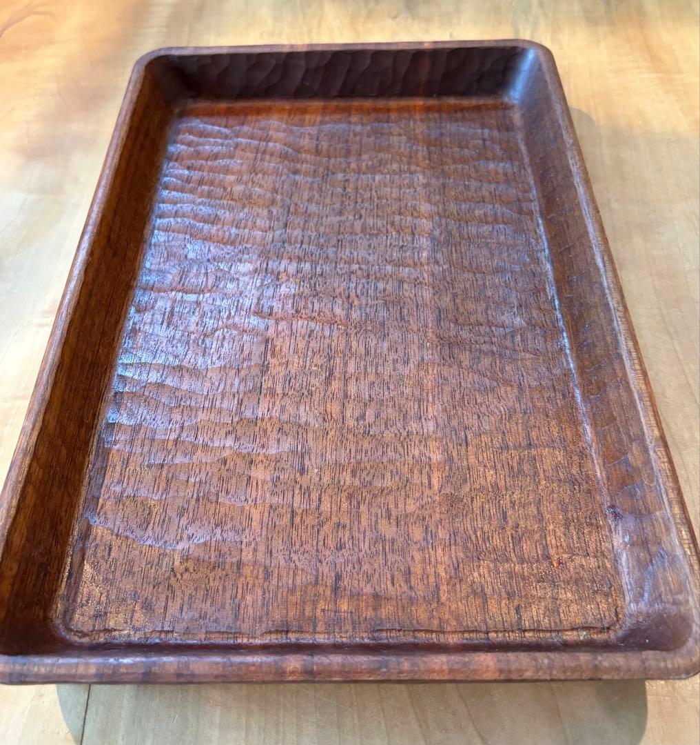 三谷龍二　トレイ　盆　角盆　トレー　皿　器　木工　作家