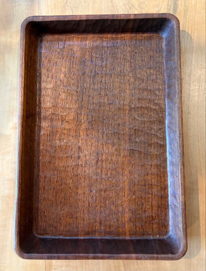 三谷龍二　トレイ　盆　角盆　トレー　皿　器　木工　作家