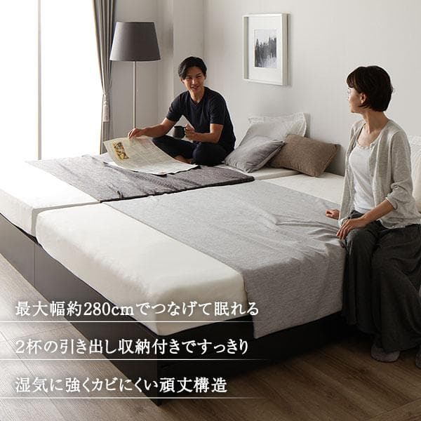 ベッド ホワイト ダブル ベッドフレームのみds-2333067