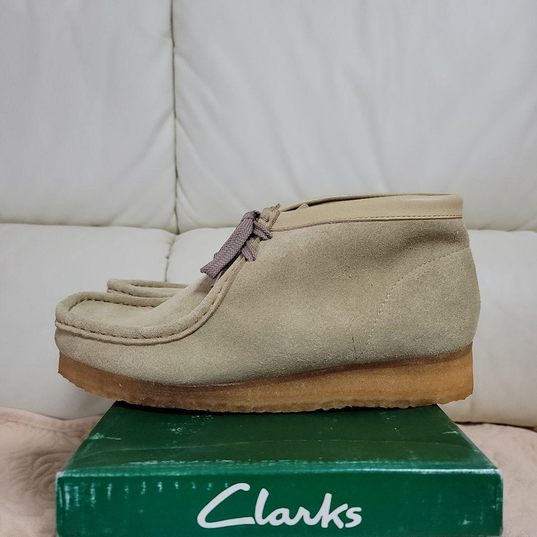 未使用クラークスワラビーClarks Wallabee26.0cmサンドベージュ