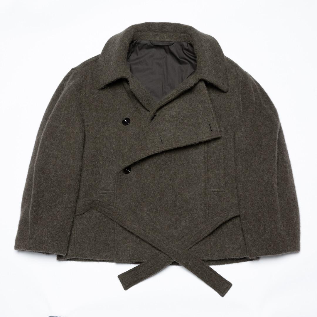 ジャケット・アウター LEMAIRE SHORT ASYMMETRICAL BATHROBE COAT