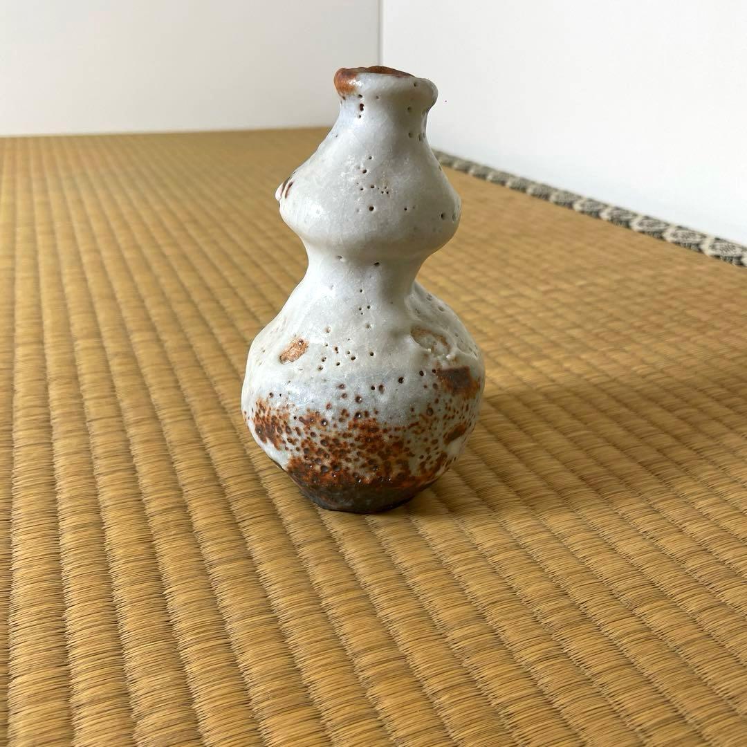 #XG475 陶芸家・鈴木五郎・志野徳利・花生・共箱・瀬戸焼・志野焼・茶道具