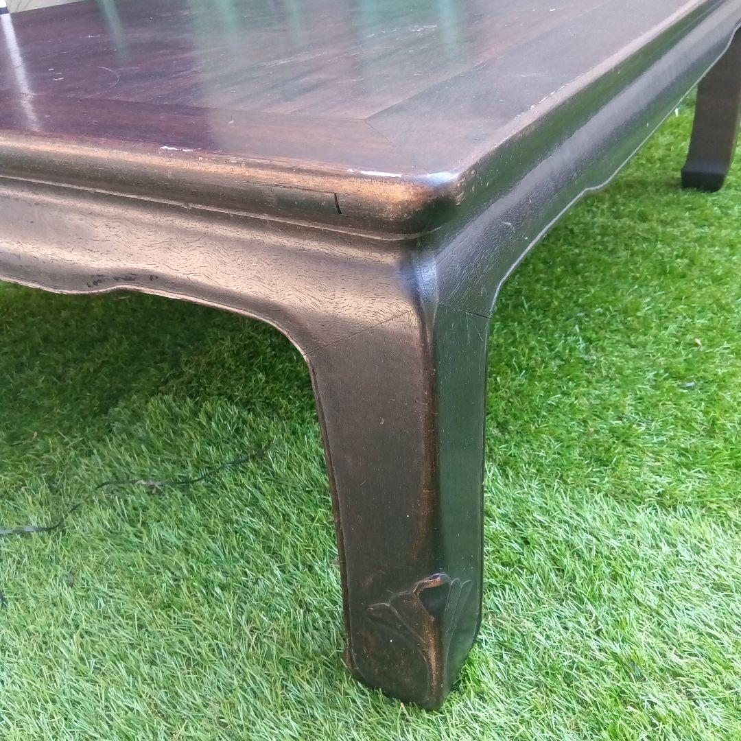 紫檀　座卓　昭和レトロ　希少　アンティーク　送料込