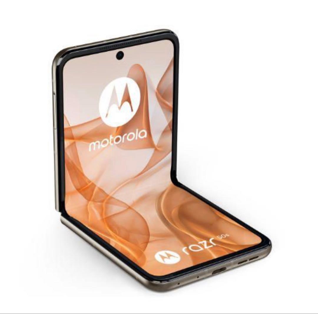 motorola razr 50s SIMフリー　サンドクリーム